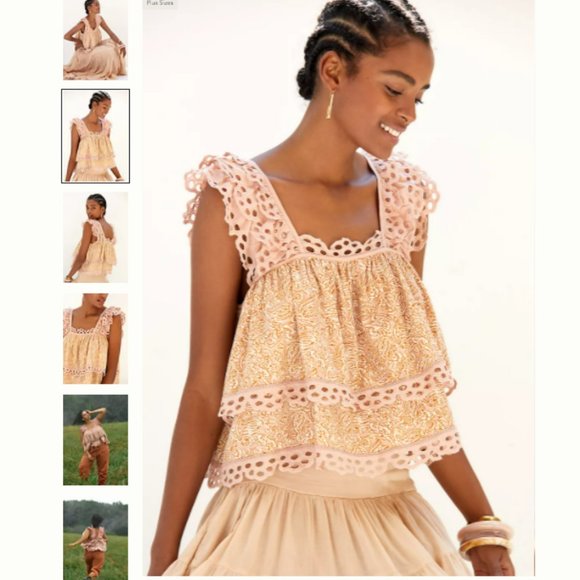 Anthropologie Tops - NWT Anthropologie Let Me Be Eyelet Swing Top